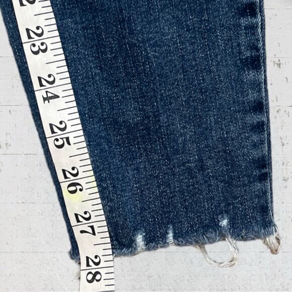 Paige Women's Blue Verdugo Ankle Skinny Jeans With Raw Hem Size 27 - Picture 12 of 12